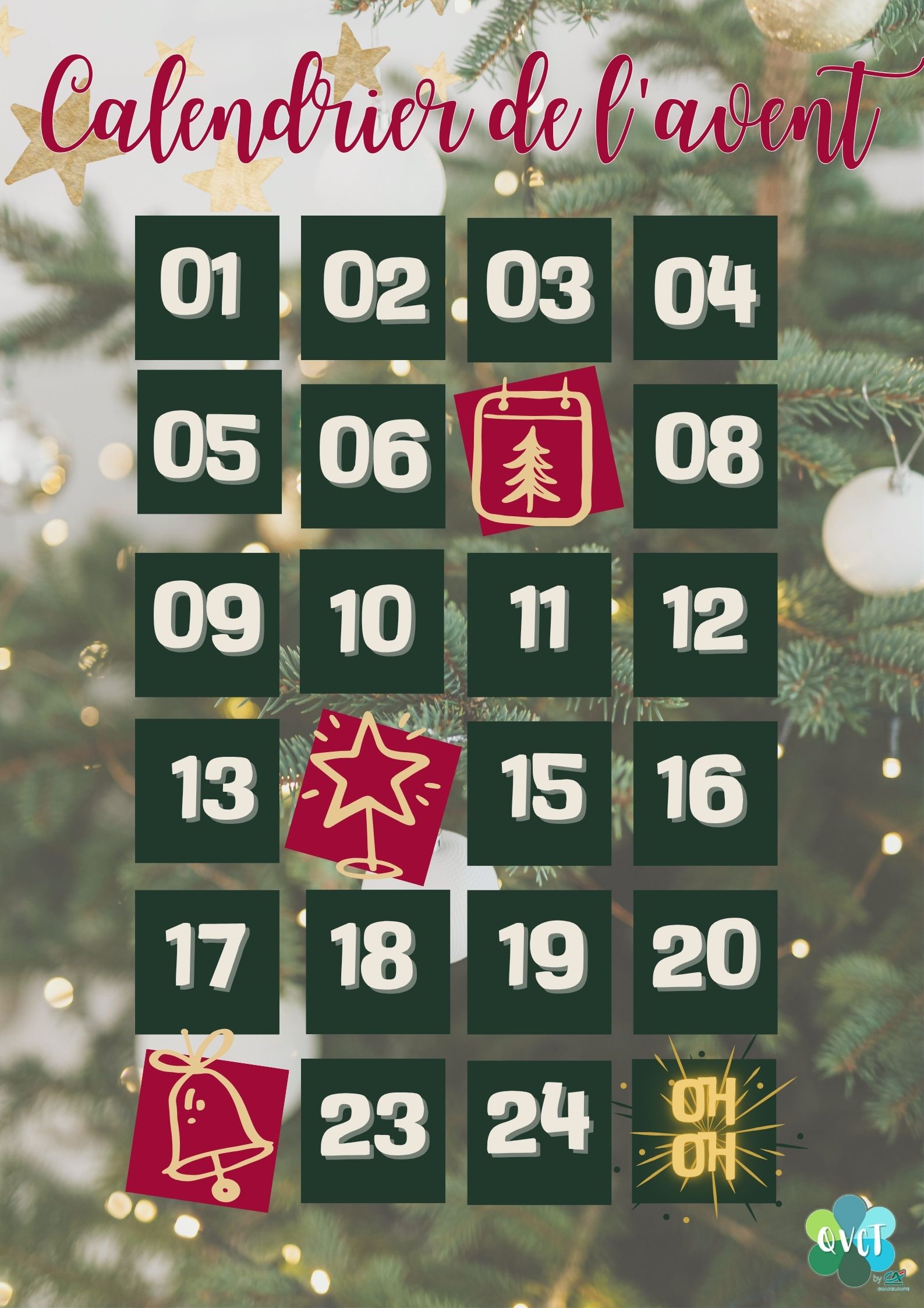 Calendrier de l'avent 2025 pour la QVCT